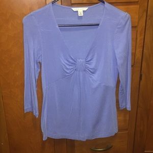Periwinkle blue blouse from Banana Republic